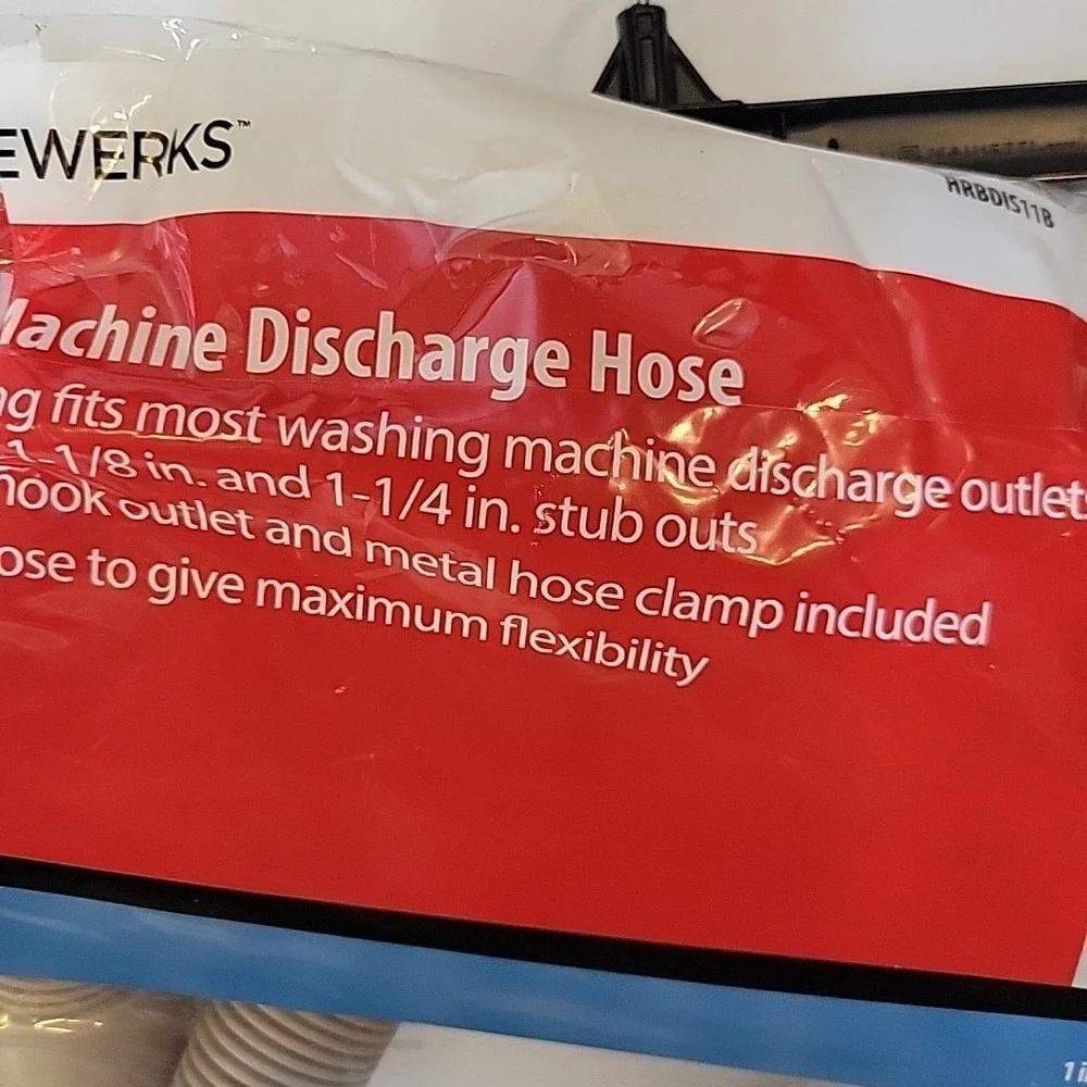 HOMEWORKS Corrugated Washing Machine Discharge Hose 5 ft HRBDIS11B